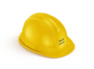Yellow construction hard hat